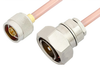 N Male to 7/16 DIN Male Cable 12 Inch Length Using RG401 Coax, RoHS - PE36174LF-12 - Pasternack