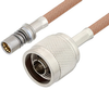 Snap-On BMA Jack to N Male Cable 36 Inch Length Using RG400 Coax - PE3C4960-36 - Pasternack