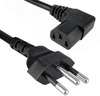 NBR 14136 to IEC 60320 C13 Right Angled, 3 x 1, H05VV-F, 70C, 2500 mm - 392014-01 - Qualtek Electronics Corp.