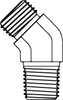 ORFS to Pipe Elbow 45&deg; - FGFF2503-24-24 - Tompkins Industries, Inc.