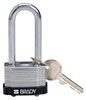 Black Key Retaining Steel Padlock - 143138 - Brady Corporation