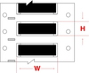 Brady Permasleeve B-342 Black Polyolefin Thermal Transfer Die-Cut Thermal Transfer Printer Sleeve - 2 in Width - 0.235 in Height - 0.046 in Min Wire Dia to 0.11 in Max Wire Dia - Double-Side Printable - 662820-17231 - R. S. Hughes Company, Inc.