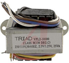 Transformer, split bobbin, pri:115/230V, sec:25VA, 2.5V@10A, 1.25V@20A, leads - 70218211 - Allied Electronics, Inc.