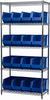 Shelving, Wire Shelving Kit, 18x36x74, 18 Bins - AWS183630265B - Akro-Mils, Inc.