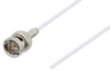 75 Ohm BNC Male to Unterminated Lead Cable Using 75 Ohm RG187 Coax in 12 Inch - PE39599-12 - Pasternack
