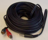 Audio / Video Cable Assembly, 3.5Mm Stereo Jack Plug, Phono (Rca) Plug, X 2, 65 Ft, 20 M, Black Pro Signal - 18J5677 - Newark, An Avnet Company