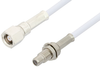 SMC Plug to SMC Jack Bulkhead Cable 12 Inch Length Using RG188 Coax, RoHS - PE33686LF-12 - Pasternack
