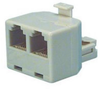 Telephone Jack Splitter - Ivory; In Line Connector A Mcm - 12C0443 - Newark, An Avnet Company