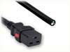 BLUNT CUT to IEC-60320-C19 AUTO-LOCK HOME // Power Cords // IEC/Jumper Power Cords // Auto-Lock - 0136.180AL - Quail Electronics
