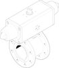 Ball valve actuator unit -- VZBC-100-FF-16-22-F0710-V4V4T-PS240-R-90-4-C - Image