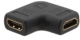 HDMI (F) to HDMI (F) Right-Angle Flat Gender Changer -- AD-HF/HF/RA-FLAT - Image