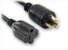 LOCKING NEMA L5-20P to NEMA 5-20R HOME // Power Cords // High Voltage Power Cords // Locking Blade Power Cords -- 4805.300 - Image