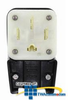 Leviton 125/250V Flush Mount Receptacle Matching Angle Plug -- 9452-P - Image