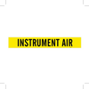 Brady B-946 Black on Yellow Vinyl Self-Adhesive Pipe Marker - 2 1/4 in Height - 2 in Character Height - 14 in Length - Printed Msg = INSTRUMENT AIR - 7166-1 - 754476-90006 - R. S. Hughes Company, Inc.