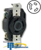 Leviton 30 AMP, 480V, Single Flush Receptacle with.. - 2640 - TelephoneStuff.com