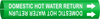 Brady Bradysnap-On B-915 White on Green Plastic Snap-On Pipe Marker - 1 1/4 in Character Height - Printed Msg = DOMESTIC HOT WATER RETURN - 4317-D - 754473-67140 - R. S. Hughes Company, Inc.