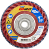 Norton Red Heat R961 CA Coarse Arbor Thread Plastic Flat Flap Disc - 66623399163 - Norton Abrasives