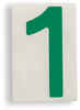 ToughStripe Die-Cut Green Letter 1 - 121856 - Brady Corporation
