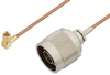 N Male to SSMC Plug Right Angle Cable 60 Inch Length Using RG178 Coax - PE3C4467-60 - Pasternack