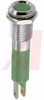 Indicator,Pnl-Mnt;LED IND 5MM 12VDC GRNBRIGHT CHROME - 70011622 - Allied Electronics, Inc.