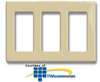 Leviton Decora Plus Snap-On 3 Gang Decora/GFCI Wallplate - 80311 - TelephoneStuff.com