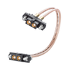 2 Pos. Female SIL RG178 Cable Assembly, 150mm, double-end, Jackscrews -- M80-FC105-02-0150-05AF1 - Image