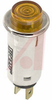 Indicator,Pnl-Mnt;LED;Amber;Neon;1/2In;125V;1/3W;Nickel Plated Brass;Polycarb - 70214067 - Allied Electronics, Inc.