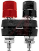 Binding Post; Plug; Brass with Tin Plating; Polycarbonate; Red-Black; Hex - 70210036 - Allied Electronics, Inc.