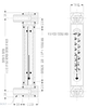 Aluminum Liquid Level Gage with Card Thermometer, 3” Centerline, 1/4