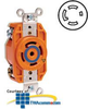Leviton 30 AMP, 120/208V, Single Flush Receptacle with.. -- 2810-IG - Image