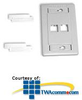 Belden 2-Port Flush Interface Plate - AX101432 - TelephoneStuff.com