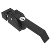 Compression Latch, Over-Center Lever Latch, Key Locking, 10-32 Tapped Mounting Holes, Zinc Alloy, Powder Coat, Black - A7-10-302-20 - Southco