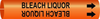 Brady Bradysnap-On B-915 Black on Orange Plastic Snap-On Pipe Marker - 1/2 in Character Height - Printed Msg = BLEACH LIQUOR - 4293-A - 754473-66741 - R. S. Hughes Company, Inc.