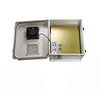 14x12x07 Fiberglass Polyester FRP Weatherproof Outdoor IP24 NEMA 3R Enclosure, 240 VAC UNIV. Outlet MNT PLT, MECH Thermostat Heat & Fan Gray -- TEF141207-EHF - Image