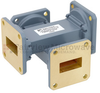 50 dB WR-90 Waveguide Crossguide Coupler with UG-39/U Square Cover Flange from 8.2 GHz to 12.4 GHz in Copper Alloy - FMWCP1058 - Fairview Microwave Inc.