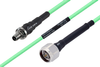Temperature Conditioned SMA Female Bulkhead to N Male Low Loss Cable 100 cm Length Using PE-P142LL Coax - PE3M0149-100CM - Pasternack