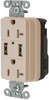 Mains Receptacle, Dual Usb, 20A, 125V, Almond; Product Range Hubbell Wiring Devices - 82X5486 - Newark, An Avnet Company