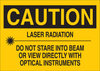 Brady B-555 Aluminum Rectangle Yellow Laser Hazard Sign - 10 in Width x 7 in Height - 41152 - 754476-41152 - R. S. Hughes Company, Inc.