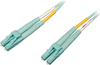 10 Gb/100 Gb Duplex Multimode 50/125 OM4 LSZH Fiber Patch Cable (LC/LC), Aqua, 15 m (50 ft.) -- N820-15M-OM4 - Image