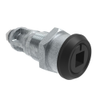 Quarter-Turn Cam Latch, 8mm Square Recess, Without Cam, Sealed, Zinc Alloy, Powder Coat, Black - E5-6A-085-UU4 - Southco