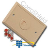 Suttle Flush, CorroShield 4-Conductor Simplex Wall Jack.. - 625B4NS-XXRC - TelephoneStuff.com