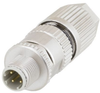 M12 4 Position D-Code Male Shielded Field Termination Connector - T5B00016 - MilesTek Corporation