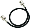 Cable, Coaxial, Rg58C/u, 1.2M, Black; Connector Type A Mueller Electric - 37B8804 - Newark, An Avnet Company