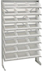 Sloped Rack, 8Shelves, 24Bins, Clear; Shelving Unit Type Quantum Storage - 42AC5687 - Newark, An Avnet Company