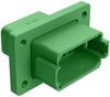 Housing, Rcpt, 12Pos, Plastic, Green; Product Range Amphenol Sine/tuchel - 98AC8310 - Newark, An Avnet Company