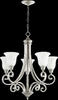 6154-5-64 Mid. Chandeliers-Glass Up - 304400 - Capital Lighting, Inc.