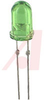 LED; Standard PCB ;Green;50mcd;5mm;T-1-3/4;2.1V;565nm;30deg;GaP;Dome;5V;-55d - 70079121 - Allied Electronics, Inc.