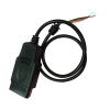 Installable OBD II male cable with molded Strain relief to Molex connector - QLC16109 - QL-Custom Technology Limited