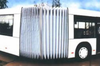 Concertina Walls for Articulated Buses -- Folding Bellow Wall