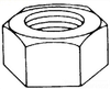 Hex Nut - Non Metric -- EHN5-500 - Image